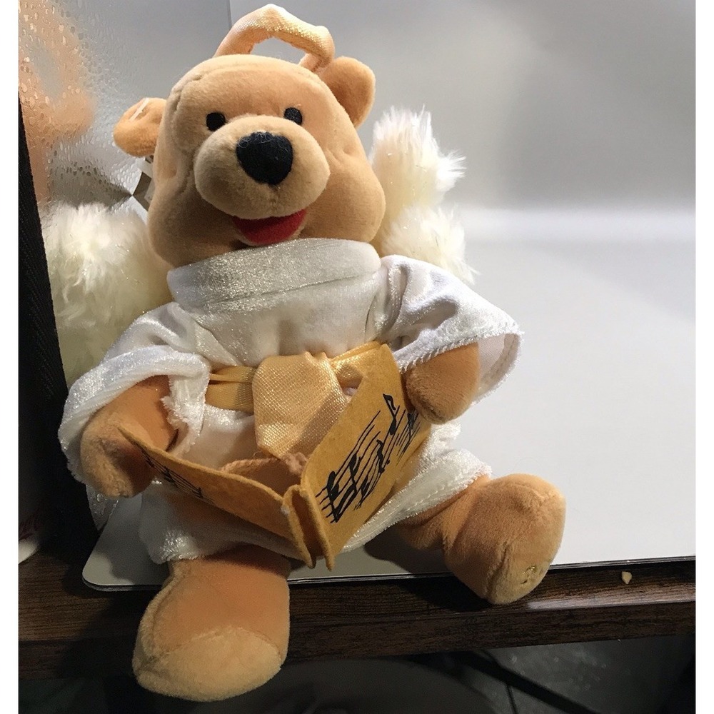 Disney 2000 Angel Pooh With Angel Wings And Halo